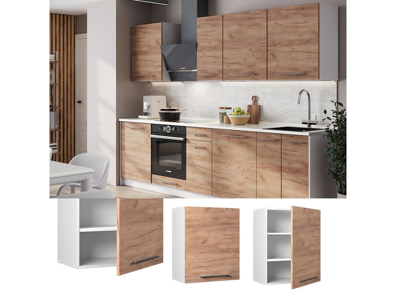 Vicco elément haut de cuisine, chêne de force doré, 60cm - Conforama C