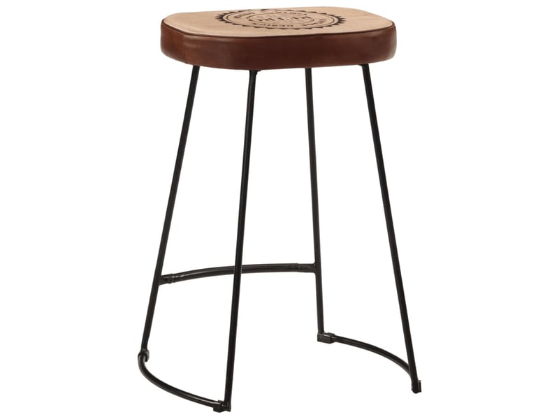  Lot de 2 tabouret de bar, chaise de bar marron foncé 41x29x62 cm shl23199  - Conforama E