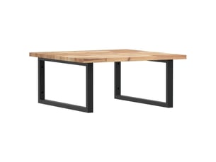 Étagère de vasque | étagère murale acier et bois massif d'acacia shl3879