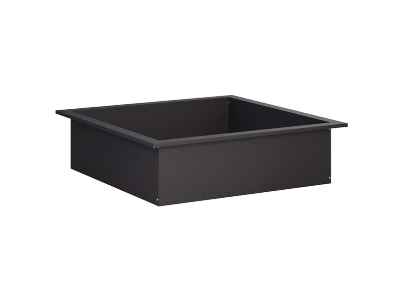  Anneau de foyer extérieur, anneau de braséro noir 90x90x25 cm acier shl23154  - Conforama A