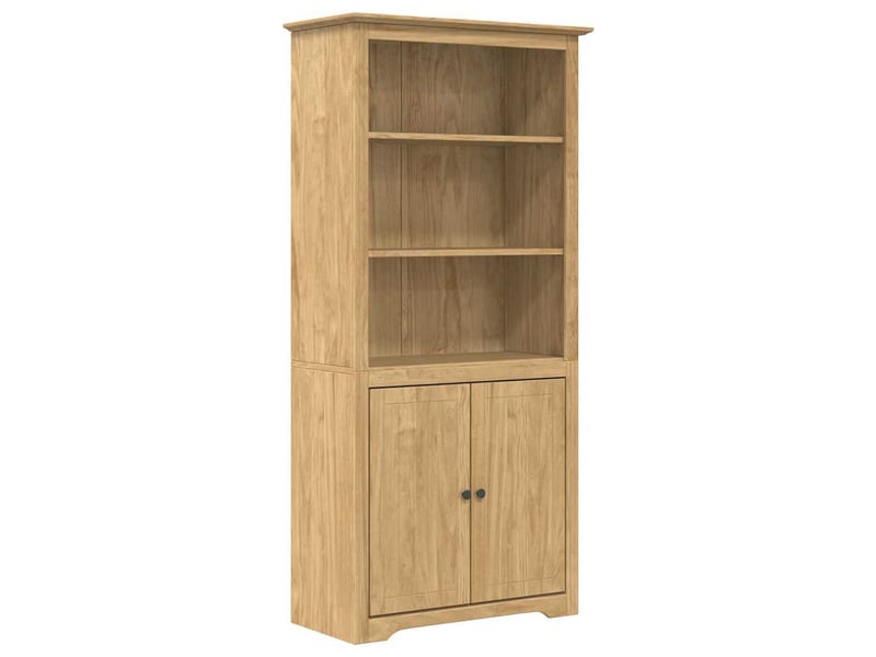 Bibliothèque, armoire à livres bodo 3 niveaux 82 x 40 x 173 cm bois d'ingénierie - Conforama A