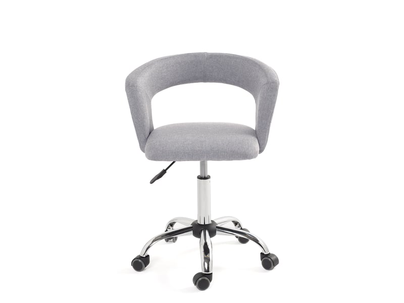  Chaise de bureau tissu réglable pivotante aya grise 593-AYA - Conforama B