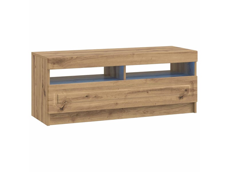 Meuble tv - banc tv - meuble de rangement led utrecht 3 pcs chêne artisanal bois d'ingénierie - Conforama E