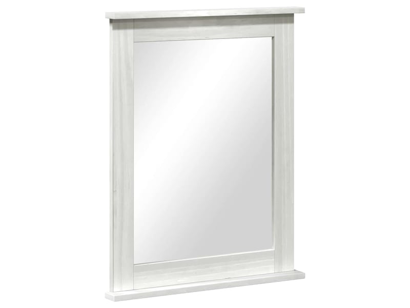  Miroir, miroir décoratif vigo blanc antique 55,5 x 5 x 70 cm bois de pin massif cf62933  - Conforama A