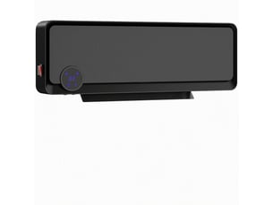 Radiateur électrique mural, 1000 w2000 w, avec affichage led, étanche (ipx2) et télécommande, 56 x 11,7 x 18,5 cm, noir