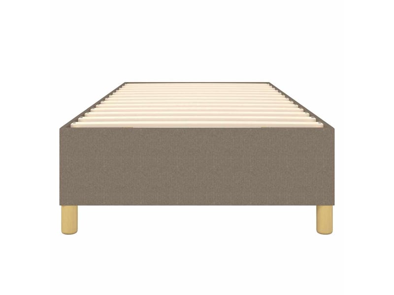  Lit simple- lit adulte -  cadre de lit à lattes taupe 100x200 cm tissu  - Conforama D