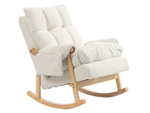 Fauteuil fixe  WISHDOR Tissu blanc
