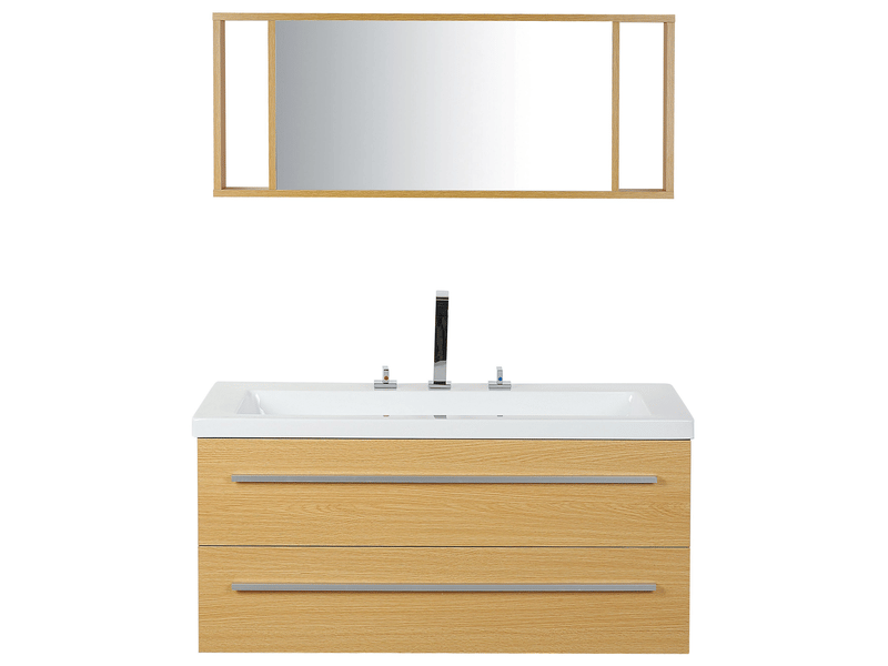 Ensemble de meubles de salle de bain almeria beige - Conforama E