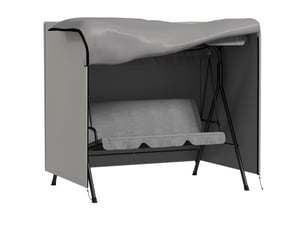 Housse de protection balancelle 177 x 114 x 152 cm, tissu oxford 600d imperméable, anti-uv, 2 fermetures éclair, cordons élastiques