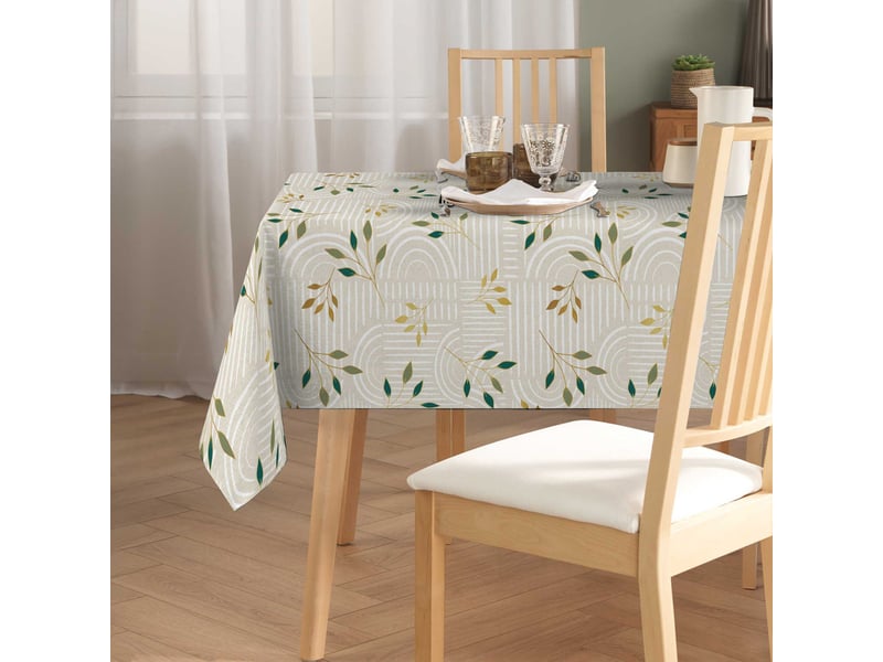  Nappe de table antitache ambel 145x240cm naturel  - Conforama E