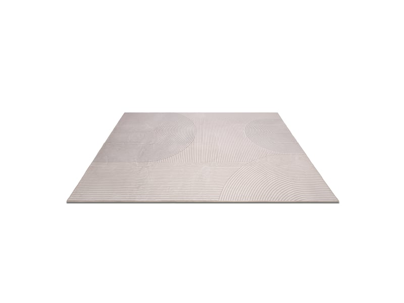  Tapis de salon et chambre en peluche courte haute densité – motifs géométriques, antidérapant, 120x170 cm  - Conforama B
