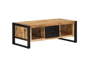Table basse rectangulaire coloris marron  