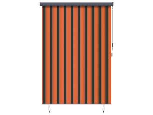 Store enrouleur, store à rouleau orange et marron 180 x 250 cm cf46581