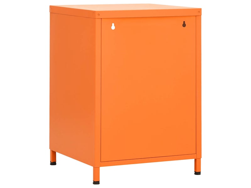  Table de chevet - cabinet de chevet - table de nuit orange 35x35x51 cm acier  - Conforama D