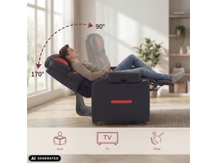 Fauteuil fixe <strong>HJH OFFICE</strong> <strong>Game Sport RX</strong> Simili rouge vendu A l'unité