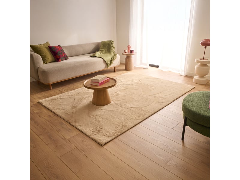  Nube - tapis en tissu doux beige - 160x230 cm NUB6000BEI-160X230 - Conforama C