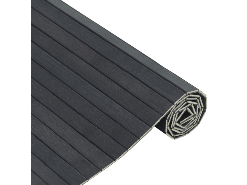  Tapis rectangulaire en bambou gris 60x500 cm - comfortxl 376736 - Conforama D