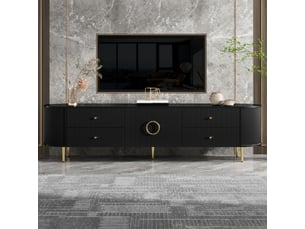 Meuble tv coloris noir 180 cm <strong></strong>  <strong>GL Store</strong>