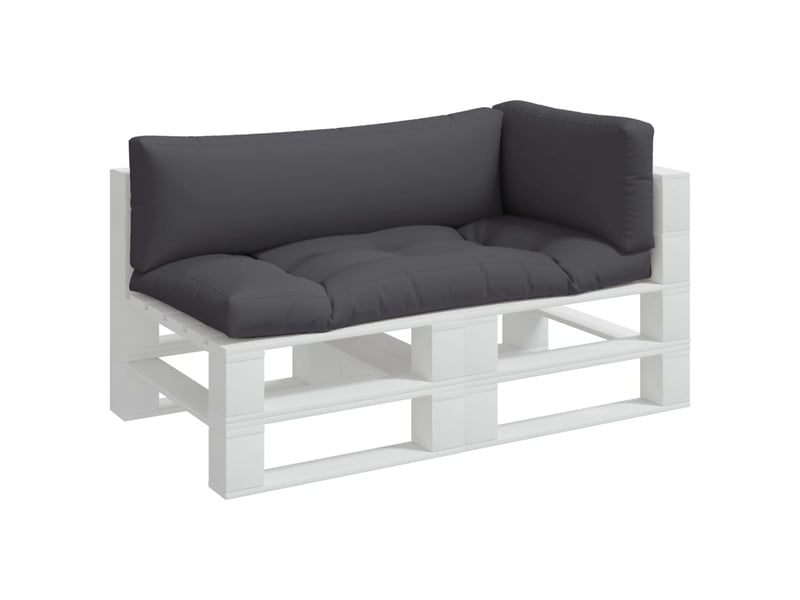  Lot de 3 coussins de palette, coussins de canapé anthracite tissu cf59650  - Conforama C