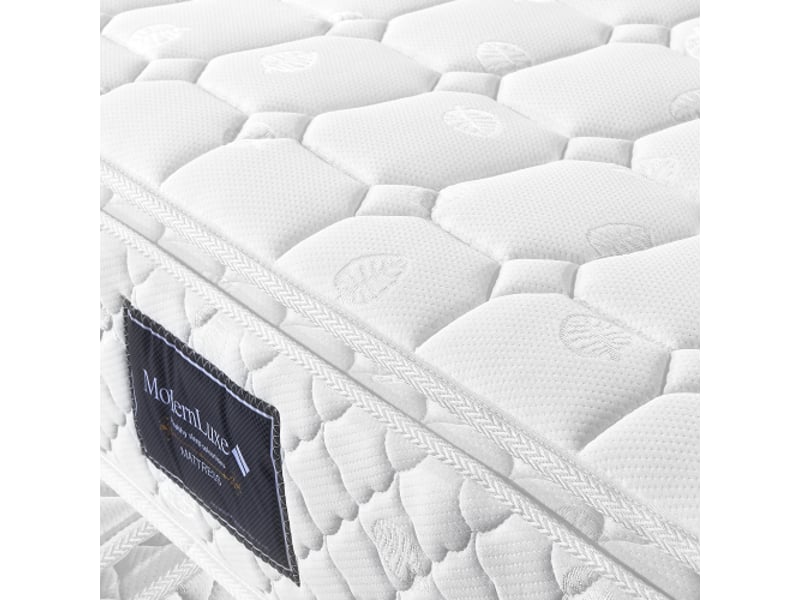 Matelas à ressorts, matelas mousse froide 7 zones, ressorts ensachés, 140x200cm, niveau de dureté h3, hauteur 25cm - Conforama C