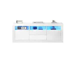 Meuble tv coloris blanc 160 cm   