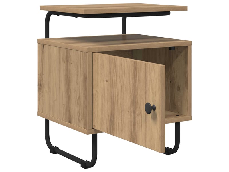  Table de chevet - cabinet de chevet - table de nuit chêne artisanal bois d'ingénierie  - Conforama B