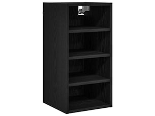 Meuble de rangement cuisine, armoire suspendue chêne noir 30x29,5x60cm