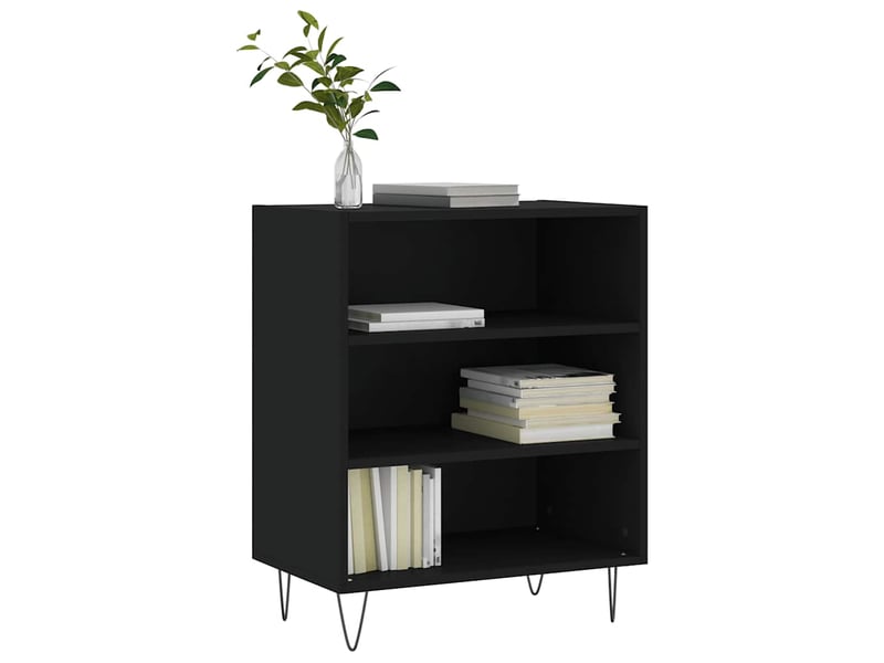  Buffet - bahut - meuble de rangement noir 57x35x70 cm bois d’ingénierie  - Conforama C