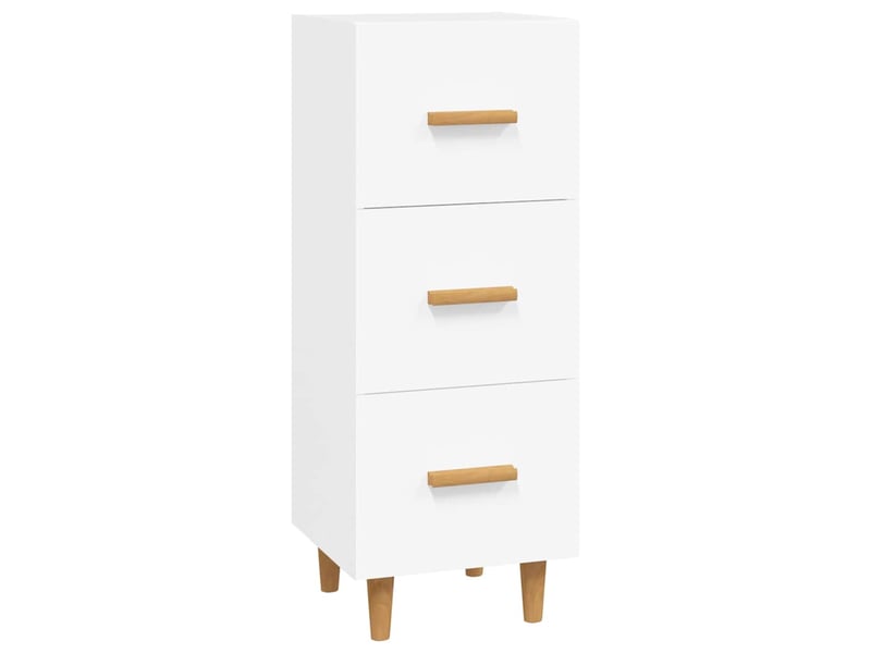  Buffet - bahut - meuble de rangement blanc 34,5x34x90 cm bois d'ingénierie  - Conforama A