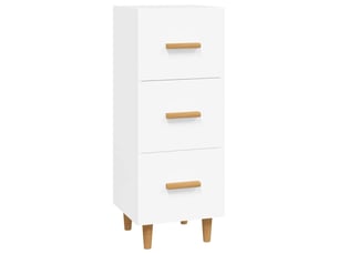 Buffet - bahut - meuble de rangement blanc 34,5x34x90 cm bois d'ingénierie