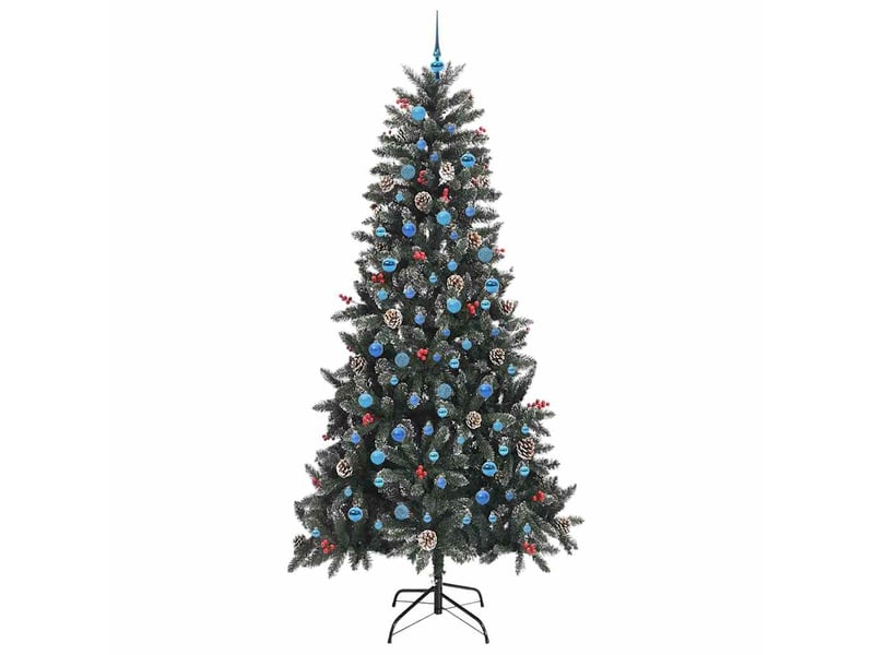  Sapin de noël artificiel, arbre de noël vert 240 cm pvc, plastique et acier shl8382  - Conforama D