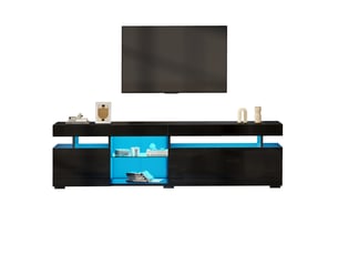 Meuble tv coloris noir 180 cm   