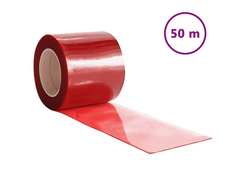  Rideau de porte rouge 200 mmx1,6 mm 50 m pvc cf43623  - Conforama A