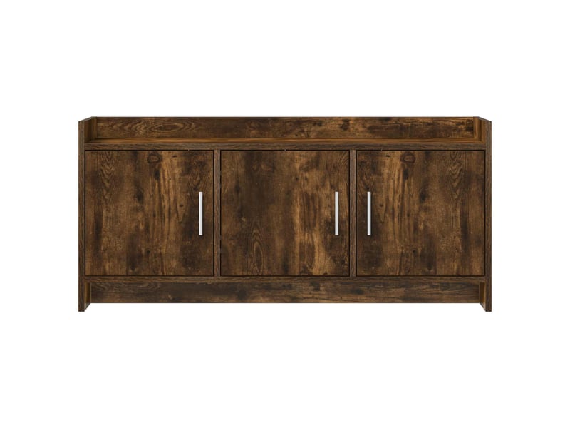  Meuble tv - banc tv - meuble de rangement 102 x 33 x 47 cm chêne fumé bois d'ingénierie  - Conforama E