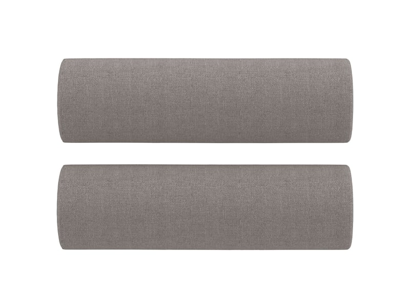 Canapé droit, sofa, canapé 2 places avec oreillers décoratifs taupe 140 cm tissu cf19994 - Conforama E