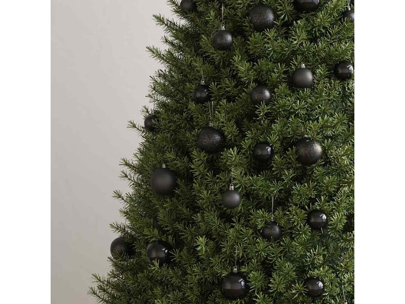  Ensemble de boules de noël 100 pcs noir  - Conforama C
