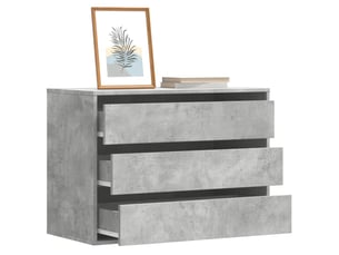Commode 1 tiroir(s) <strong></strong> <strong></strong> coloris gris largeur 80 cm