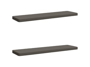 Lot de 2 coussins de banc, coussins d'assise vught 100 % polyester gris cf58006