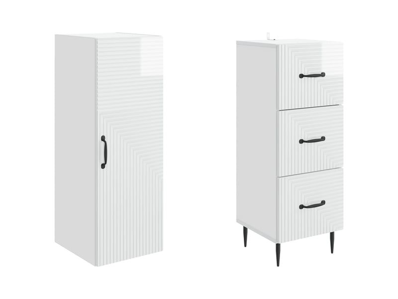  Ensemble de meubles 2 pcs, rangement de salon 33 x 34,5 x 90 cm bois d'ingénierie shl6582  - Conforama D