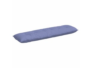 Coussin de dos, coussin de dossier bleu denim 180 x 19 x 50 cm tissu cf54545