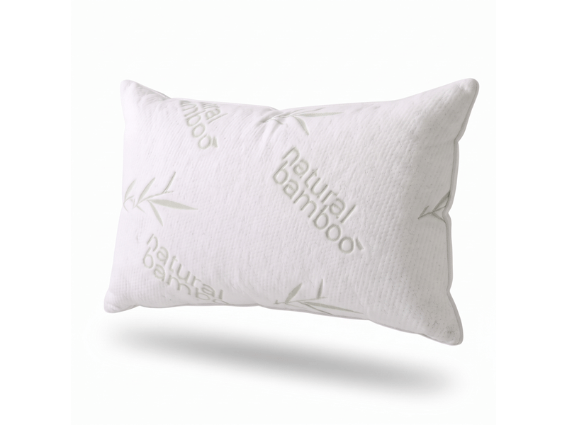 Oreiller moelleux 100% plume de canard - 40x70 cm - housse bambou - collection plume C07-ORP06 40/70 - Conforama A