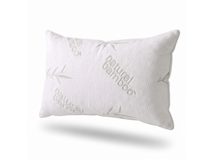 Oreiller moelleux 100% plume de canard - 40x70 cm - housse bambou - collection plume