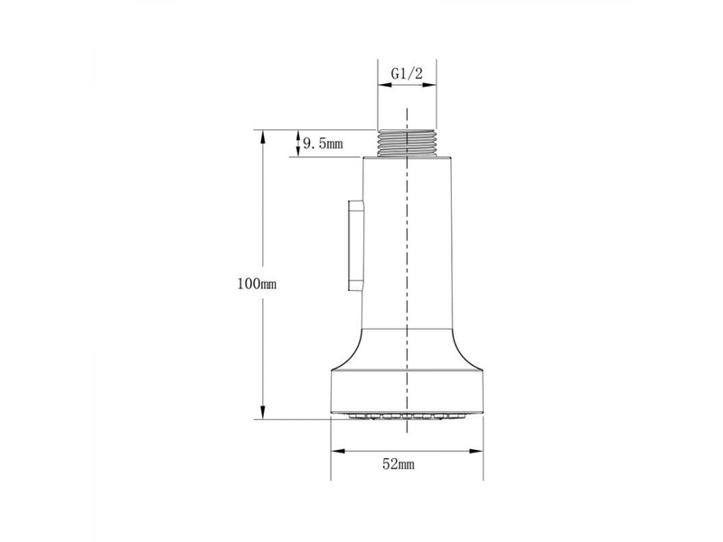  Pommeau de douche extractible pour évier avec bouton d'arrêt, double pommeau de douche brossé, adapté aux robinets d'évier de cuisine  - Conforama D