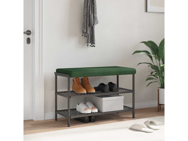 Coussin de banc, coussin d'assise, coussin de canapé velours côtelé vert foncé profondeur 35 cm cf53895 - Conforama B