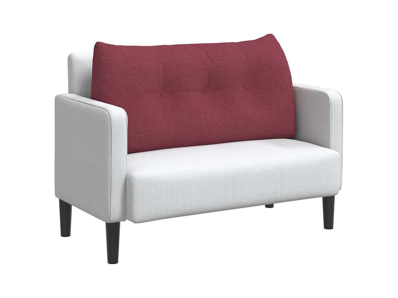 Coussin de dos, coussin de dossier bordeaux 100 x 24 x 50 cm tissu cf54575 - Conforama C
