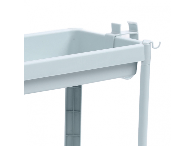  Étagère de rangement au sol pour salle de bain, étagère ouverte, étagère d'angle autoportante, étagère de rangement, bleu nordique (  - Conforama E