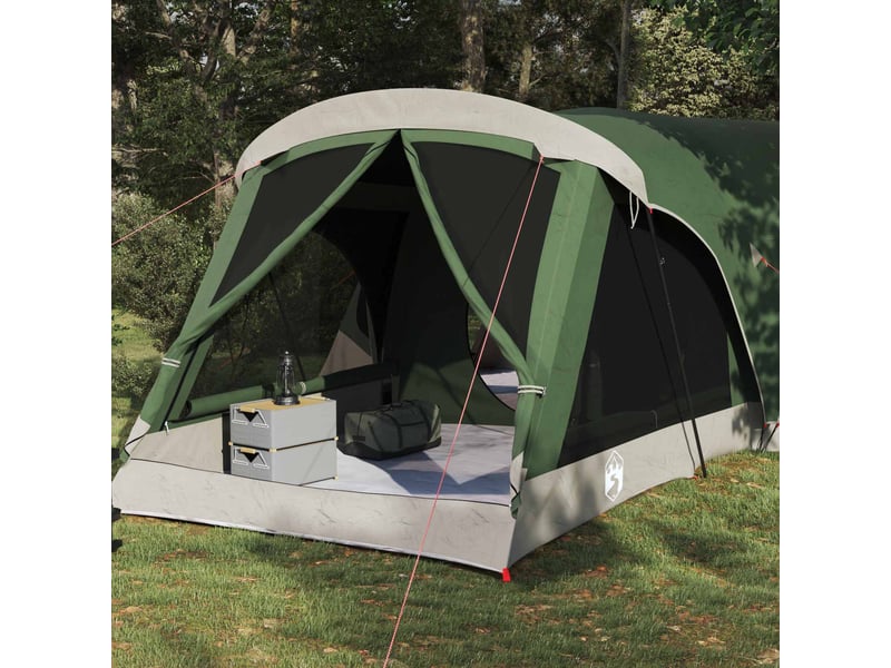 Tente de camping, tente familiale 14 personne vert - Conforama C
