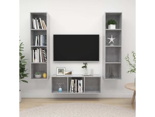 Meuble tv coloris gris 37 cm <strong></strong>  <strong></strong>