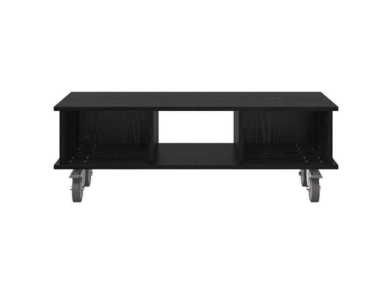  Meuble tv - banc tv - meuble de rangement 100 x 35 x 35 cm chêne noir bois d'ingénierie  - Conforama E