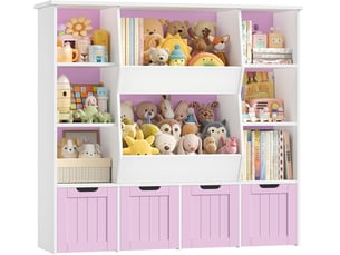 Bibliotheque coloris  violet  G FORM  - 124.5 cm x 118 cm